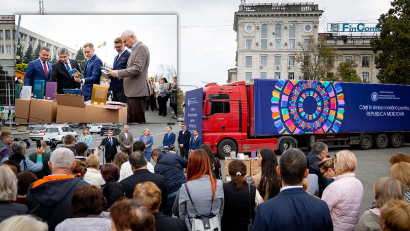 Cărți în valoare de circa 4 milioane de lei românești, donate Moldovei