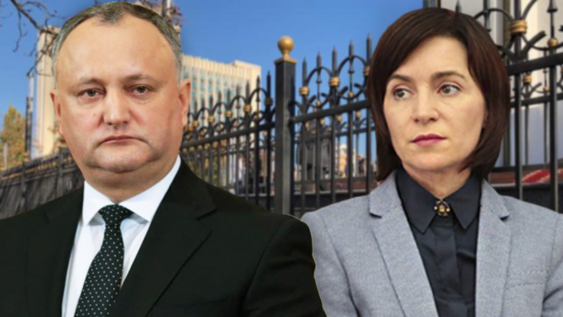Додон о намерении Санду демонтировать забор у президентуры: Дешевый популизм. Коллаж: Point.md