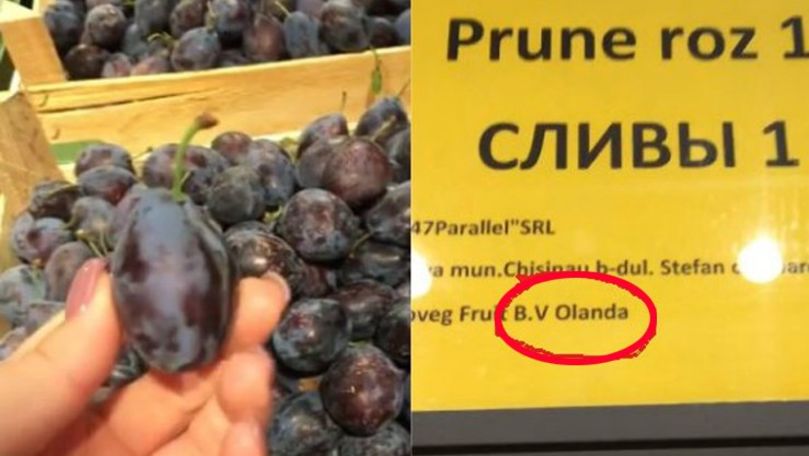 Prune importate din Olanda, vândute în magazinele din Chișinău