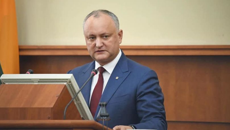 Igor Dodon anunță şedinţa Consiliului Suprem de Securitate