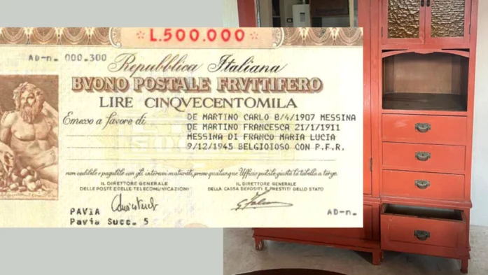 Un italian a descoperit o comoară într-un dulap, cumpărat cu 200 de euro