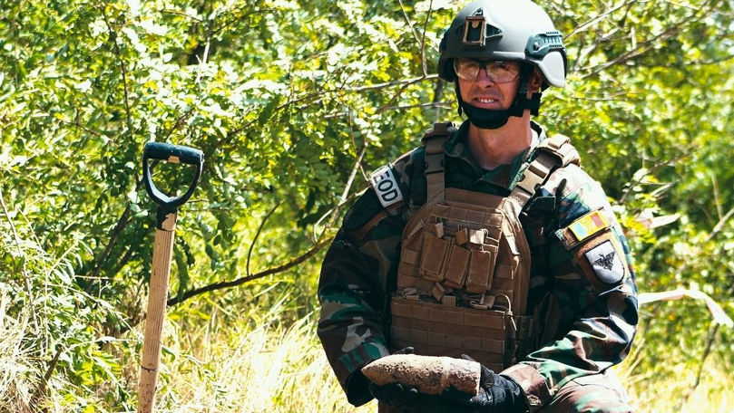 O bombă din Al Doilea Război Mondial, descoperită în satul Nicolaevca
