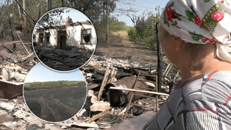 Incendiul din Căușeni: Unii localnici au rămas cu gospodării distruse