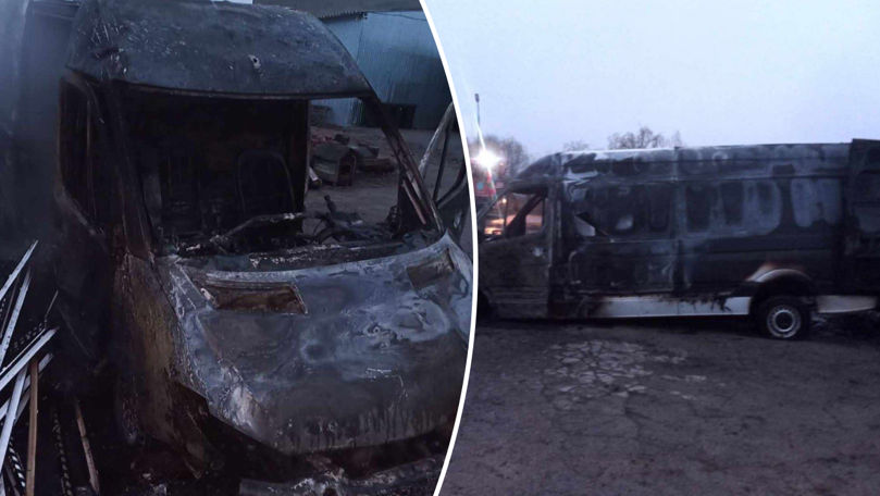 Incendiu la Anenii Noi: Două autovehicule au ars complet