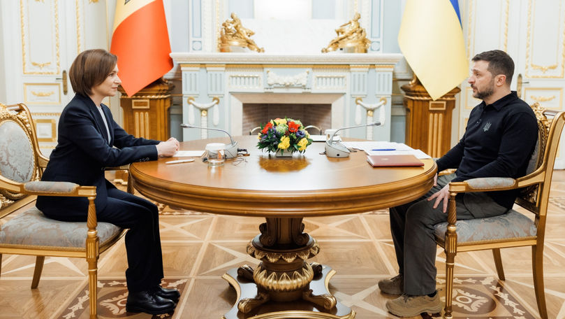 Sandu, în discuții cu Zelenski: Împreună, mai puternici în fața Rusiei