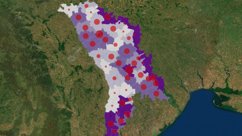 Oficial: Încă 284 de infectați în R. Moldova. Harta noilor pacienți
