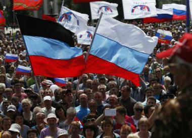 Autoproclamatele ''republici populare'' Lugansk și Donețk (estul Ucrainei) au format marți o așa-zisă Uniune a republicilor populare