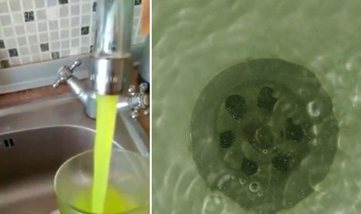В Тирасполе из крана течет вода цвета абсента.