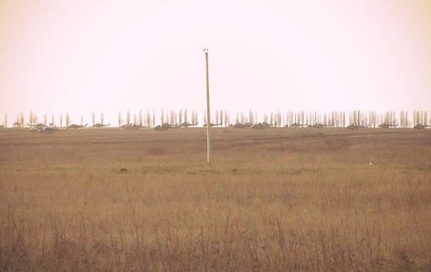 Российские вертолеты возле границы с Украиной.