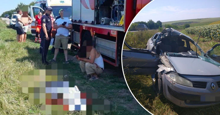 В результате аварии вблизи Сорок погиб пассажир пьяного водителя. Коллаж Point.md.