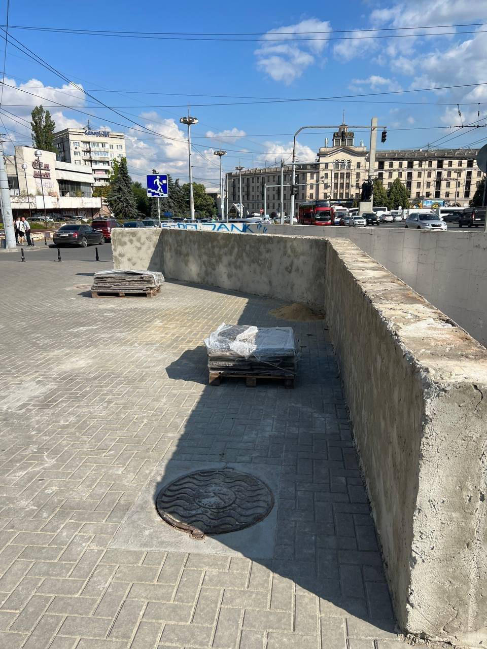 Начался ремонт подземного перехода на бульваре Штефана чел Маре.