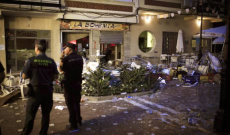 Explozie puternică într-un restaurant din Malaga, Spania. Foto: AFP