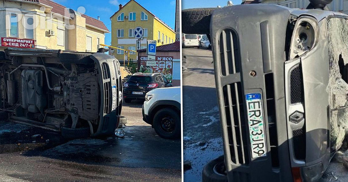 В Одессе разъяренная толпа атаковала представителей ТЦК, перевернув их авто.