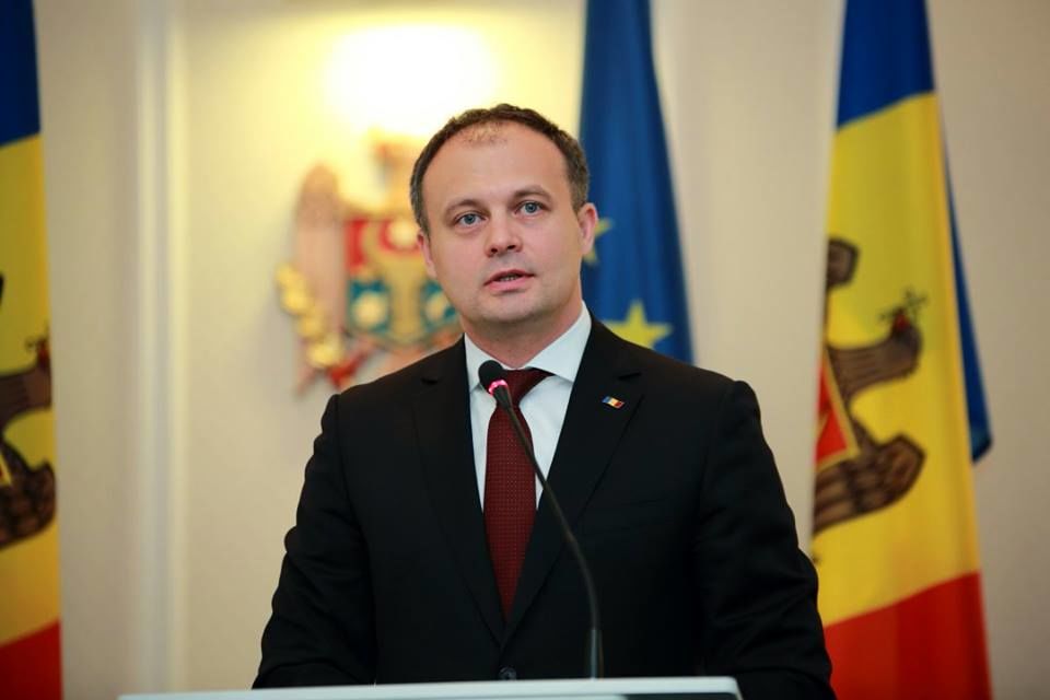 Preşedintele Parlamentului de la Chişinău, Andrian Candu.