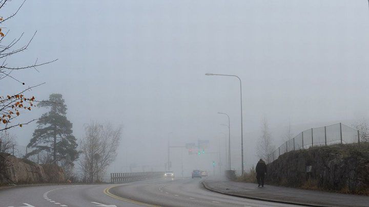 В Финляндии люди перепутали туман с дымом и вызвали пожарных.