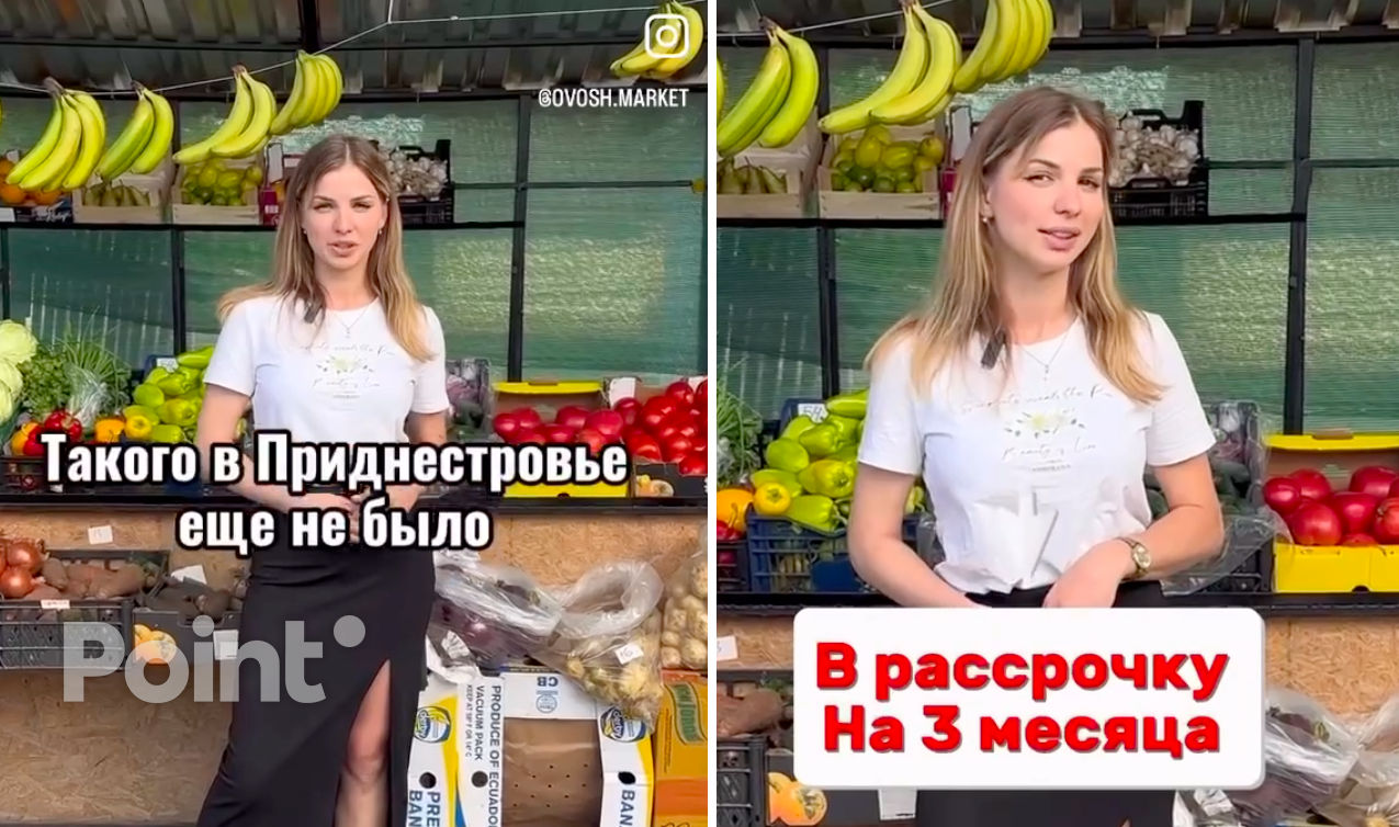 Legumele și fructele, vândute în rate în Transnistria.