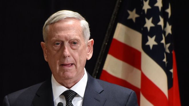 Министр обороны США Джеймс Мэттис.