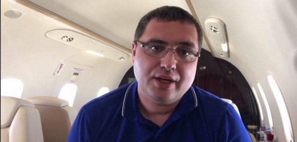 Renato Usatîi s-a întors duminica în Moldova după mai multe săptămâni, aflate în Rusia.  Foto: facebook.com/captura video