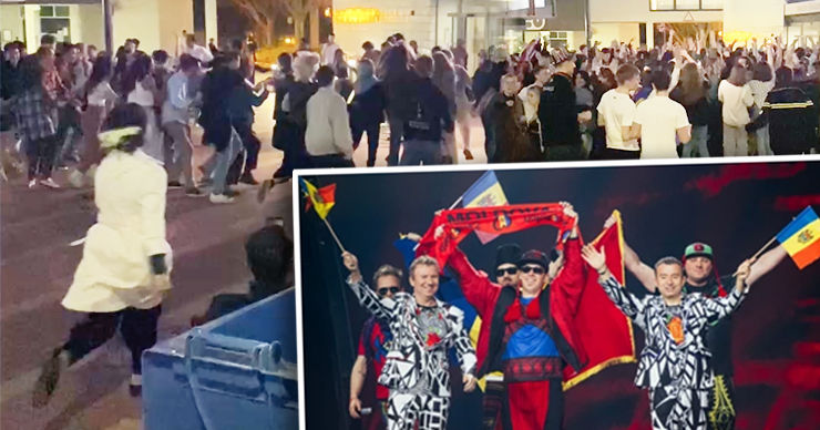 В Англии «Trenulețul» с Евровидения собрал сотни людей на хору. Коллаж Point.md.