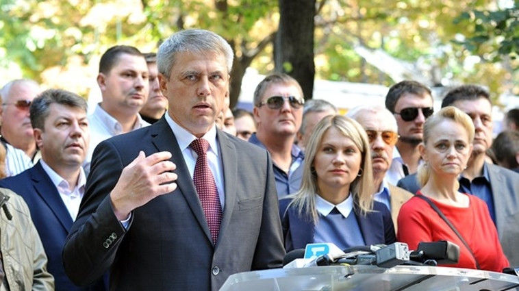 Dumitru Ciubaşenco, candidatul Partidului Politic Partidul Nostru la funcţia de preşedinte. Foto: moldpres.md