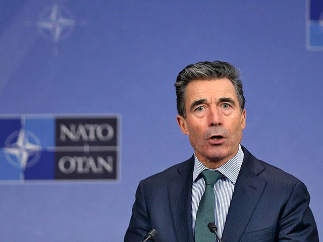 Генсек НАТО Андерс Фог Расмуссен заявил в воскресенье, что Россия угрожает миру в Европе. Фото:  Reuters