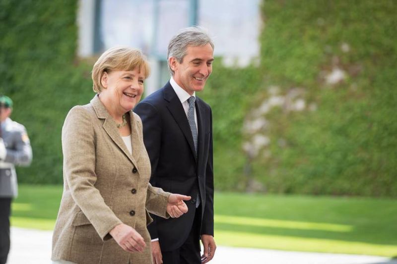 Cancelarul german Angela Merkel salută lansarea Partidului Popular European din Moldova.