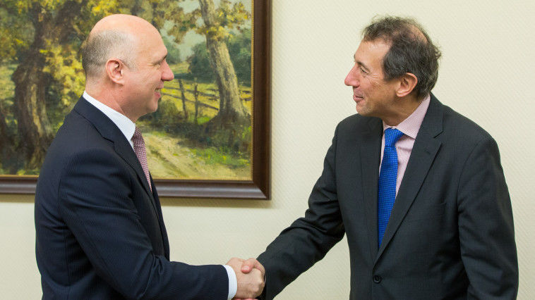 Prim-ministrul Pavel Filip a avut astăzi o întrevedere cu Vicepreședintele Băncii Mondiale(BM) pentru Europa și Asia Centrală, Cyril E. Muller. Foto: gov.md