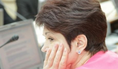 O întâlnire a deputatului PD Valentina Buliga cu locuitorii satului Başcalia, raionul Basarabeasca, s-a terminat cu scandal. Foto: jurnal.md