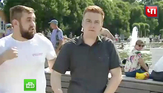 Ударивший корреспондента НТВ мужчина пойдет под суд.