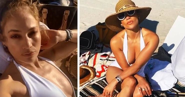 Отдых Джей Ло на пляже очаровал подписчиков.