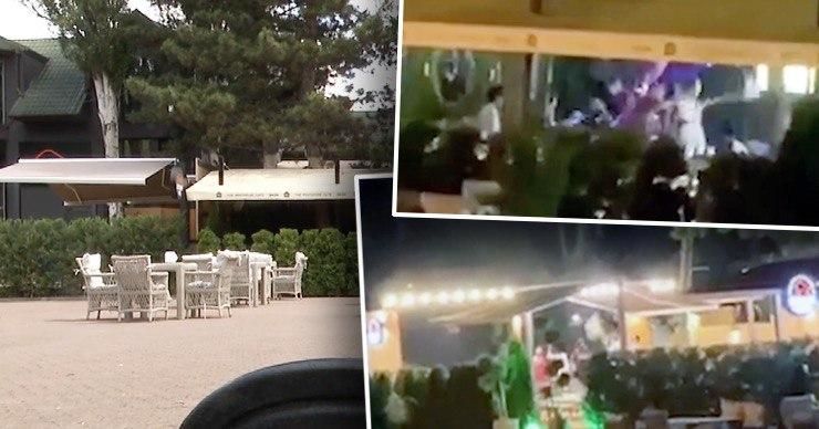 Очевидец запечатлел вечеринку на одной из террас и вызвал полицию. Коллаж: Point.md