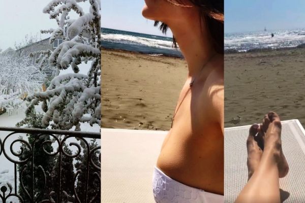 Olia Tira a scapat de ,,catastrofa meteorologică''. Foto:perfecte.md