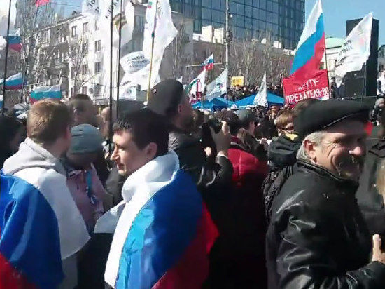 Экс-премьер Украины выразила уверенность в причастности российских сил к событиям в Донецке.  Фото: mk.ru