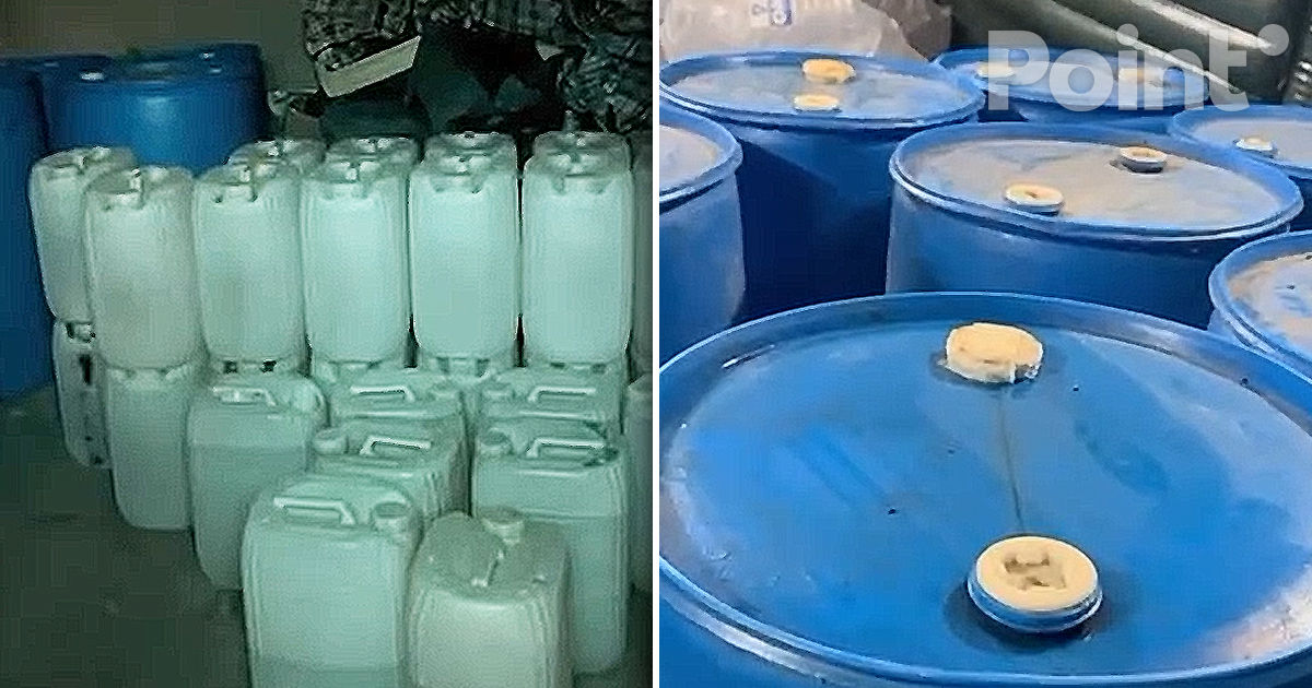 Contrabandă la Ceadâr-Lunga: Circa trei tone de alcool etilic, ridicate de polițiști.