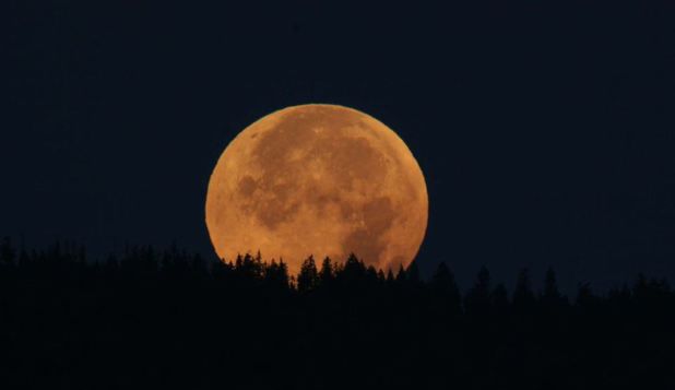 Luna Recoltei face spectacol diseară pe cer. Tot ce trebuie să ştii. Foto: descoperă.ro