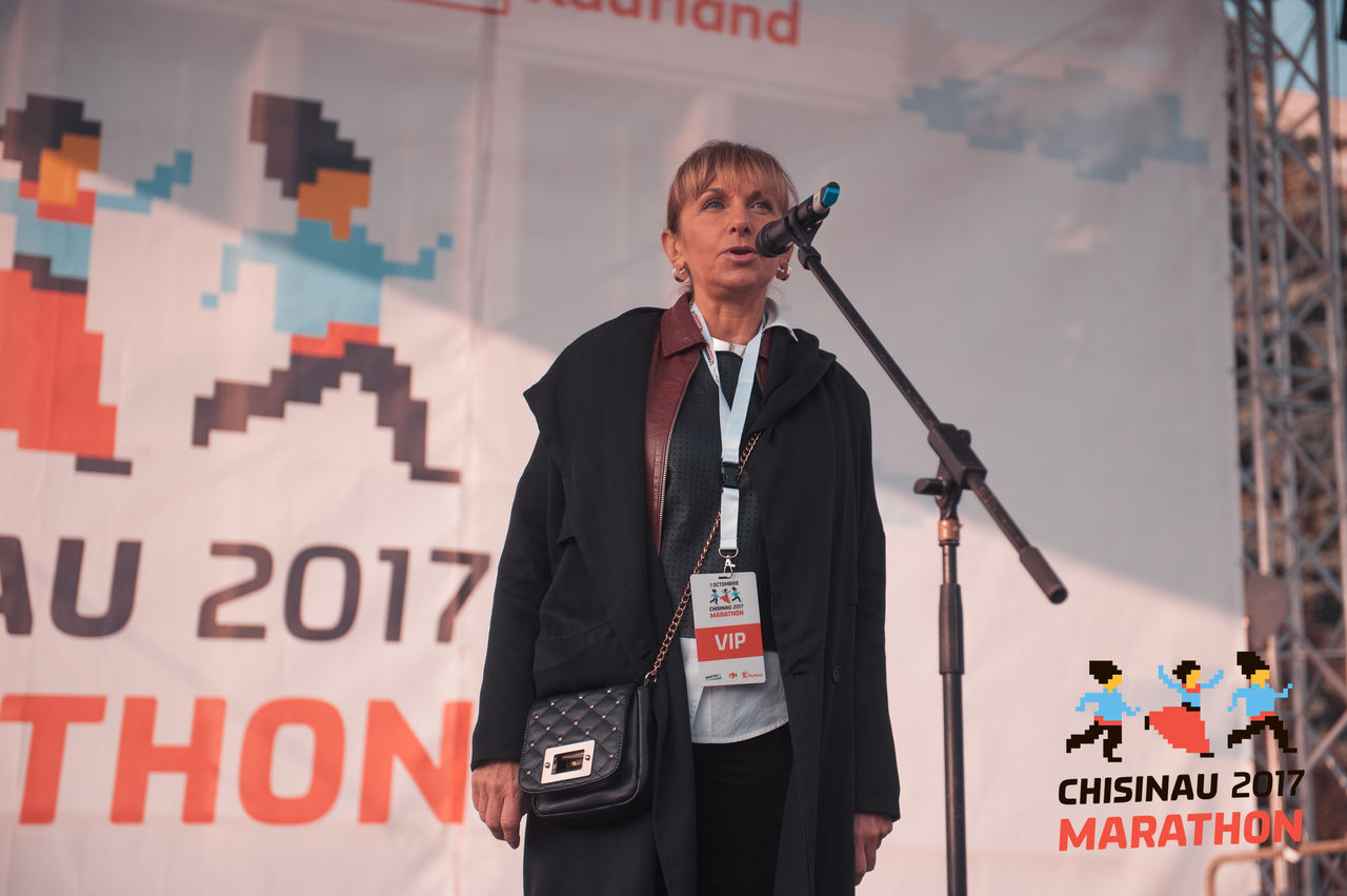 Координатор-резидент ООН в Молдове приняла участие в официальной церемонии открытия Кишиневского марафона.