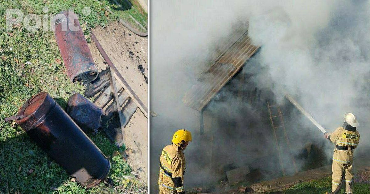 Două butelii de gaz, pe cale să explodeze în timpul unui incendiu la Râbnița.