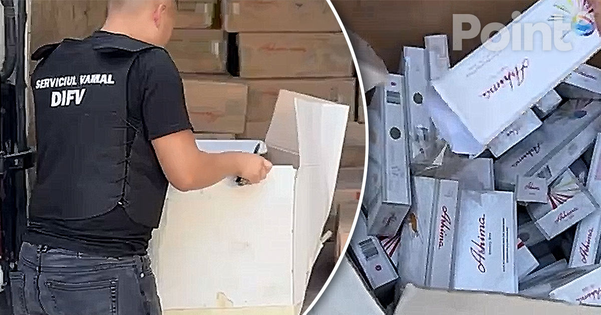 Vameșii au confiscat peste 1,5 milioane de țigări de contrabandă. Doi șoferi, reținuți.