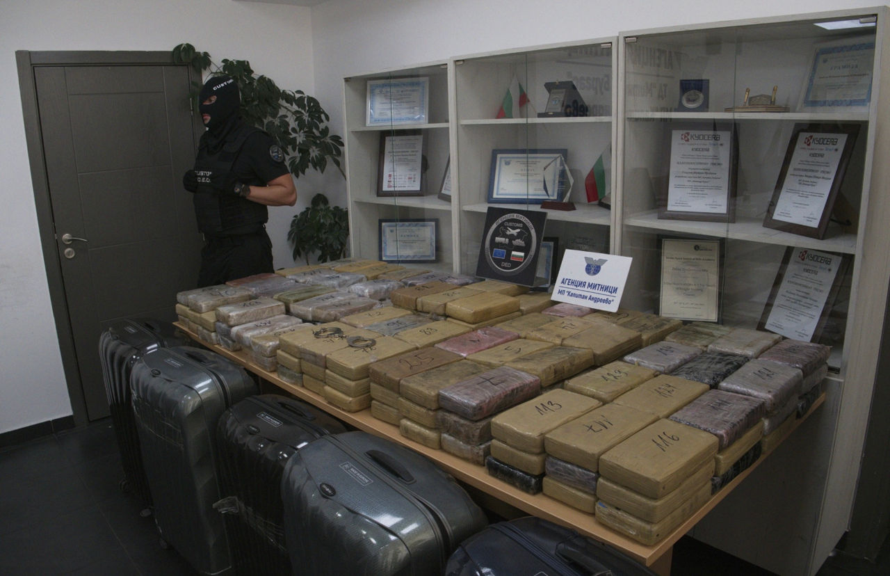 Cocaină într-o furgonetă: Contrabandă de droguri de 20 milioane de euro, descoperită în Bulgaria.