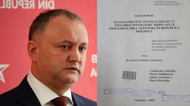 CNAA a creat un grup de lucru pentru verificarea tezei de doctor a preşedintelui ales al Republicii Moldova  - Igor Dodon. Foto: deschide.md