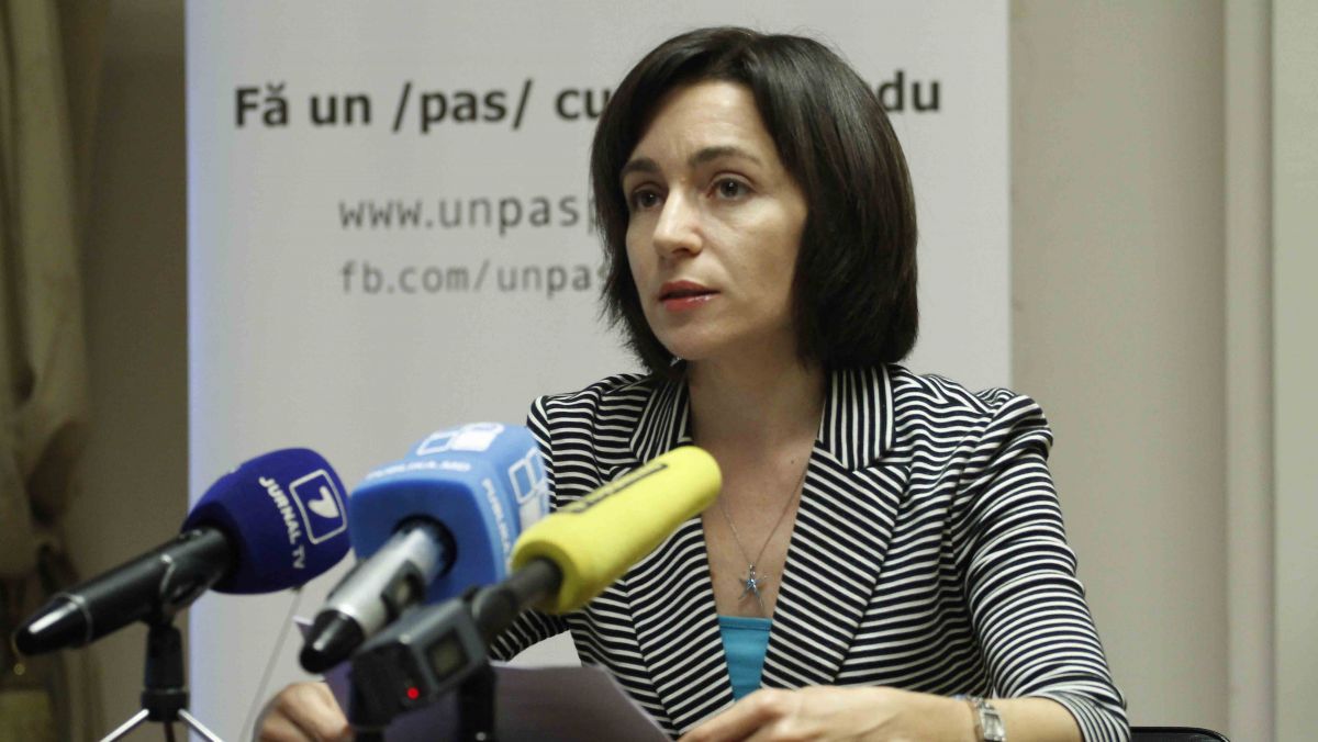 Глава Партии "Действие и солидарность" Майя Санду.