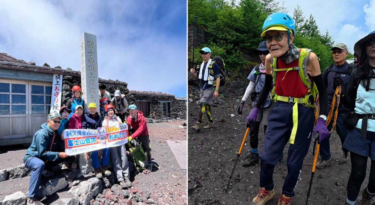 Un bărbat de 102 ani a urcat pe cel mai înalt munte din Japonia și a intrat în Cartea Recordurilor.