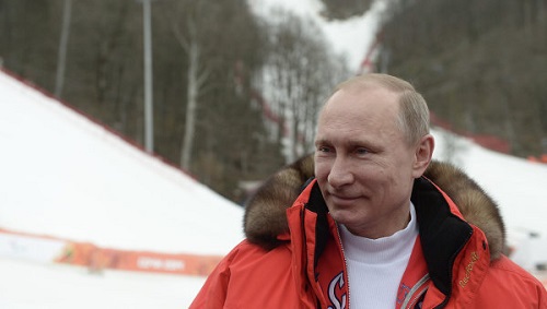 Путин на Паралимпиаде. Фото AFP