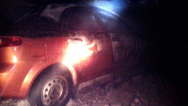 В Татарстане облили и сожгли автомобили оператора дорожных камерa.