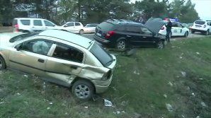 Accident în lanț în sectorul Buiucani.