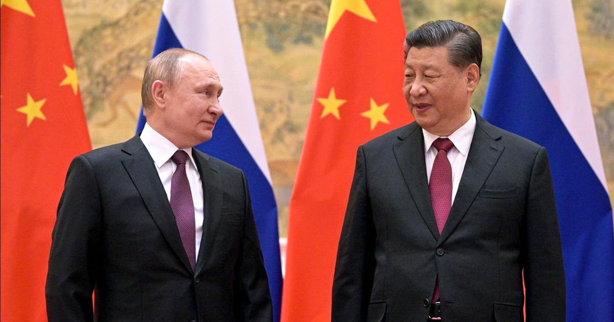 Президент России Владимир Путин и председатель КНР Си Цзиньпинь.