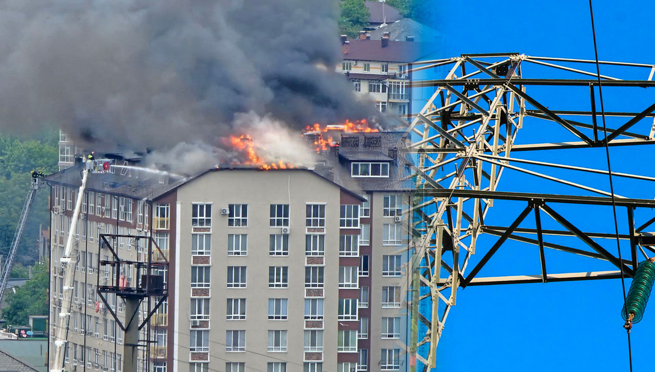 Două linii de înaltă tensiune, deconectate din cauza incendiului de la Durlești: 65.000 de persoane, fără energie electrică.