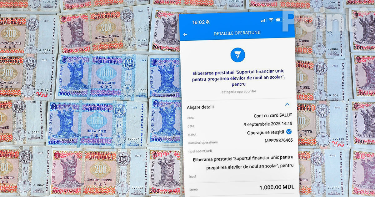 Părinții elevilor au început să primească ajutorul de școală în valoare de 1.000 de lei.