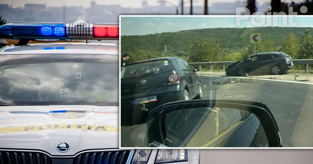 Accident grav lângă Peresecina: Două autoturisme s-au ciocnit.