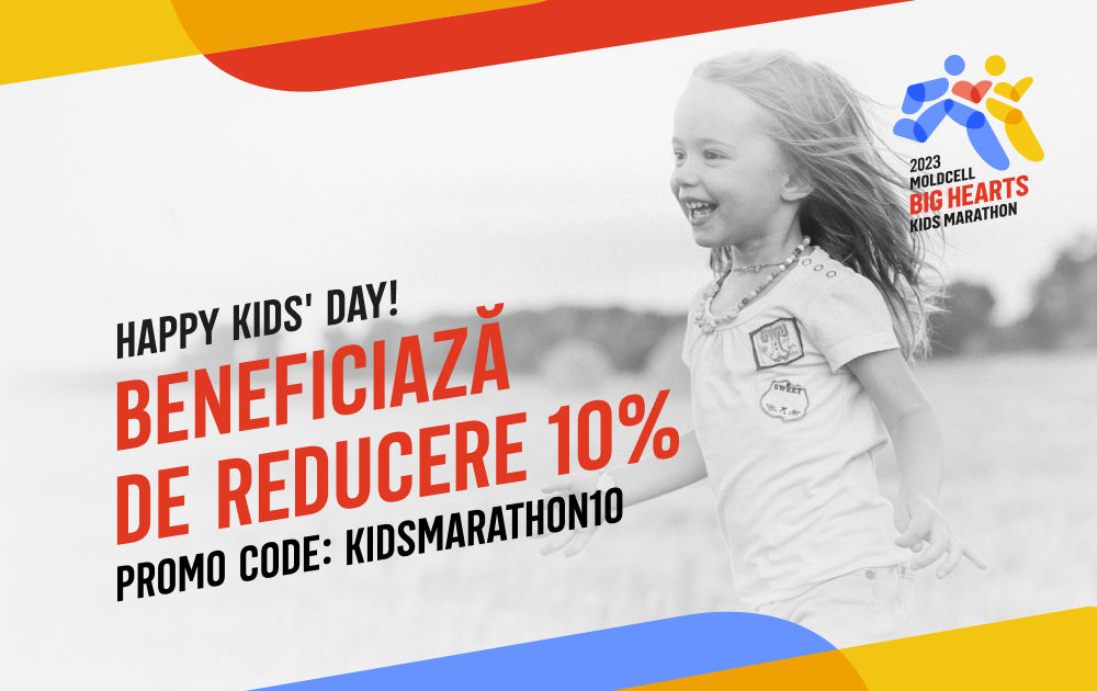 Big Hearts Kids Marathon – детский забег на Кишиневском марафоне больших сердец. 